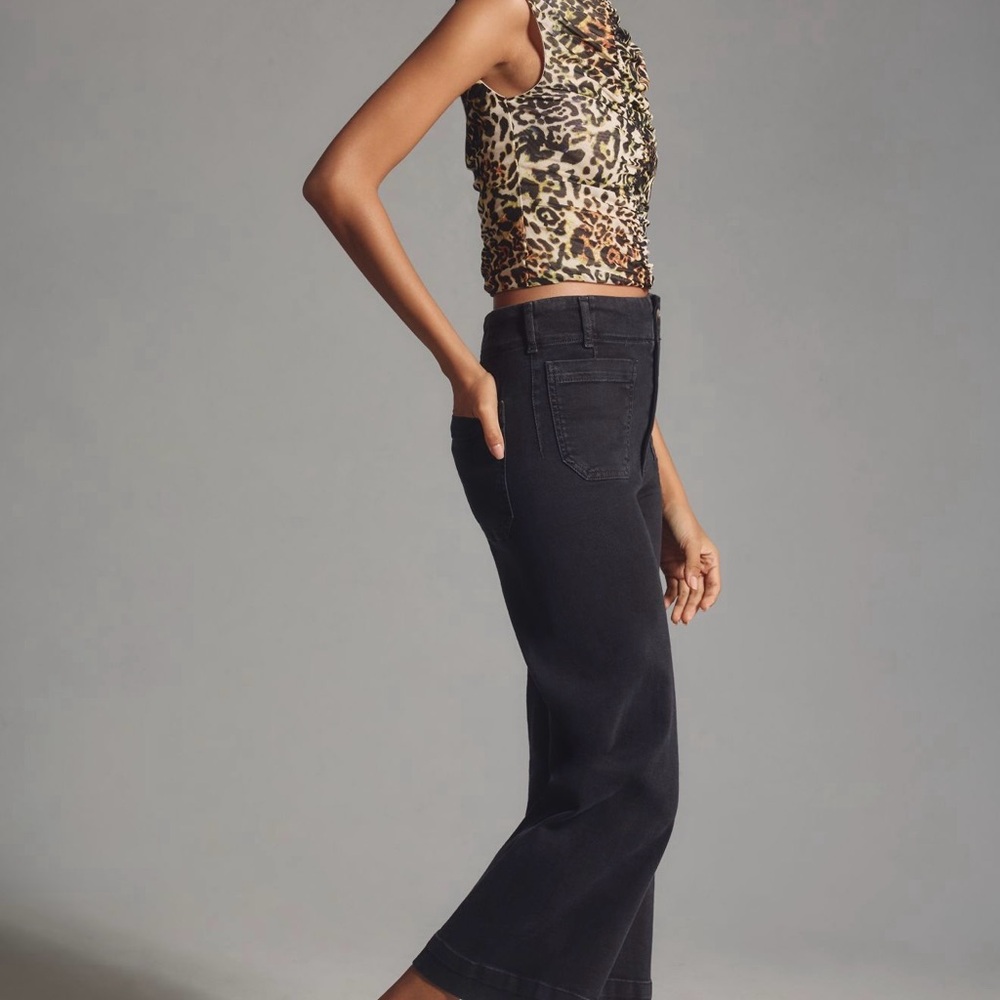 Colette Denim High Rise & Wide Leg Cropped Jean by Anthropologie - Picture 5 of 7
